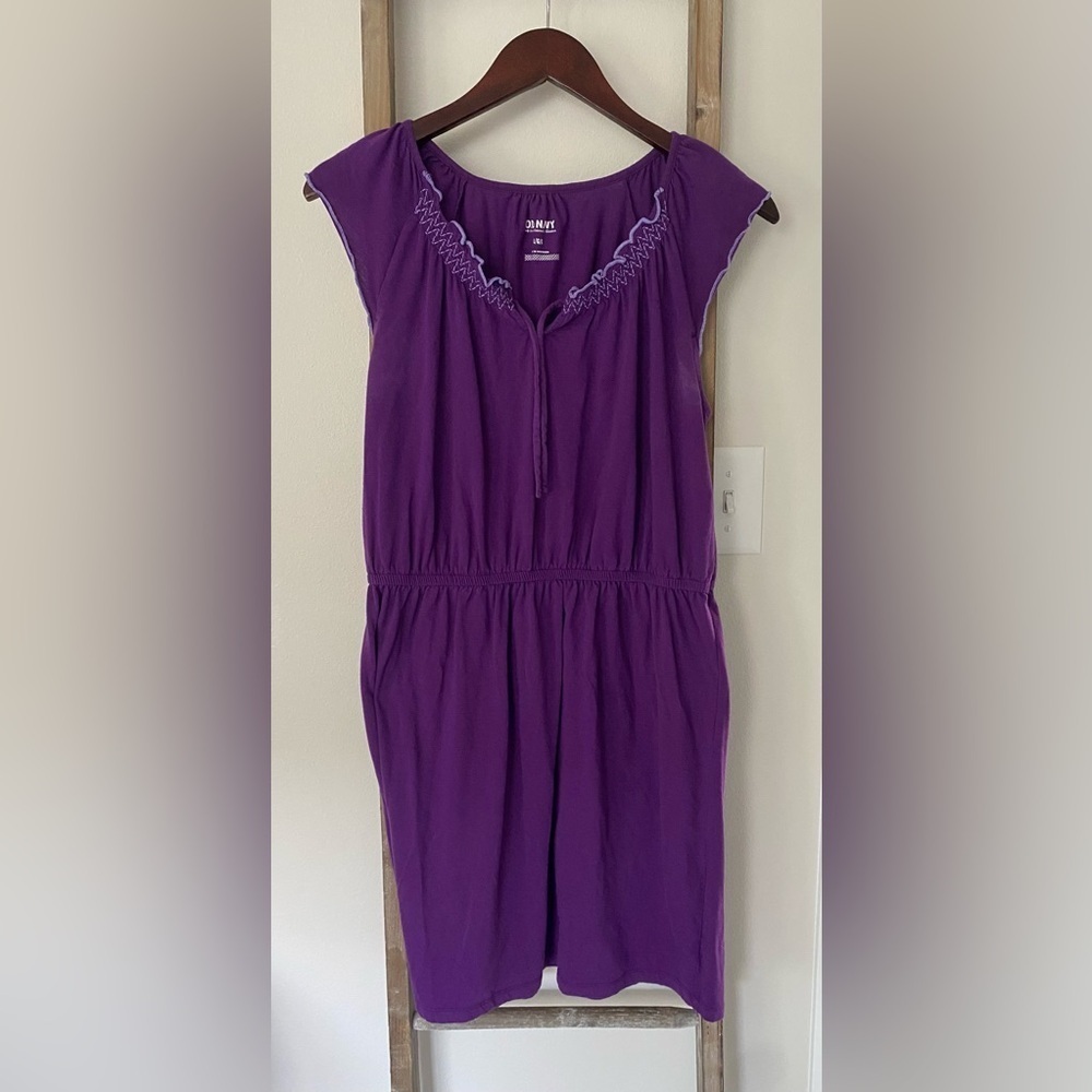 Old Navy - Women’s Cinch Waist Mini Dress - Size Large - Picture 2 of 5